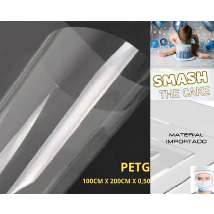 Placa De Acrílico PETG Para Ensaio Fotográfico 0,5mm x 1m x 2m