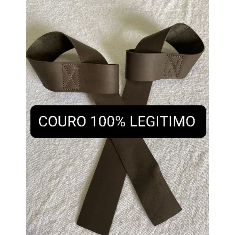 STRAP DE COURO LEGITIMO ACADEMIA MUSCULAÇÃO