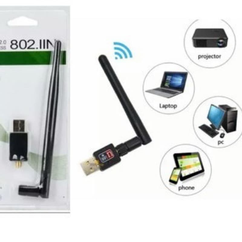Antena Wireless Usb Wifi 1200Mbps Receptor Pc Notebook 802.IIN Wi-fi Antenas