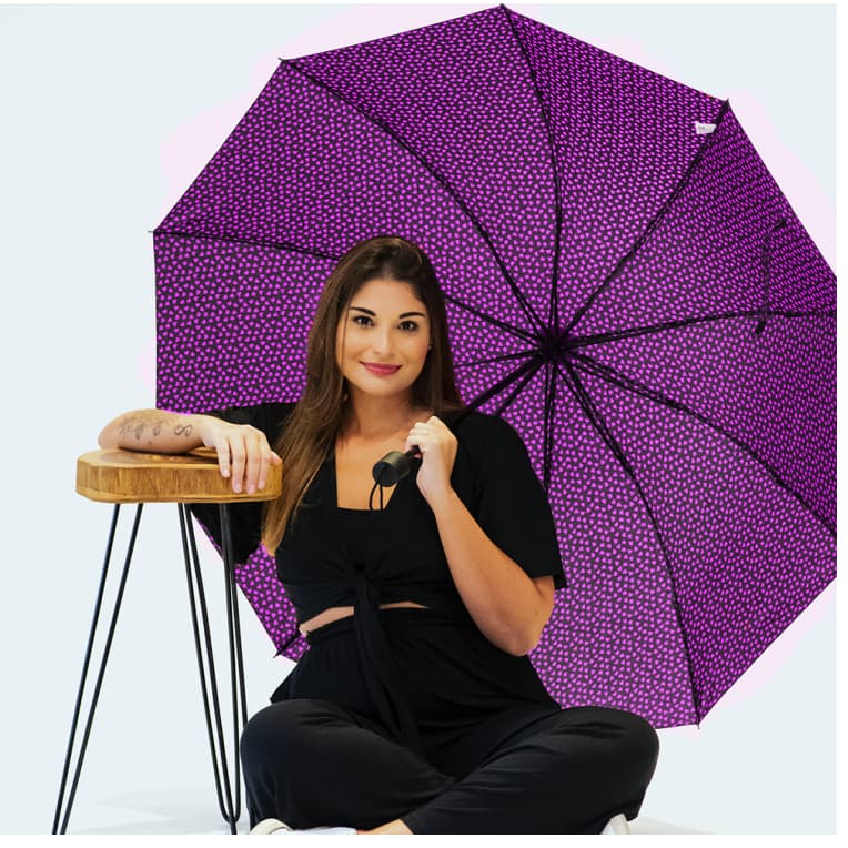 Guarda Chuva Reforçado De Coraçãozinho Cabe Na Bolsa Cores