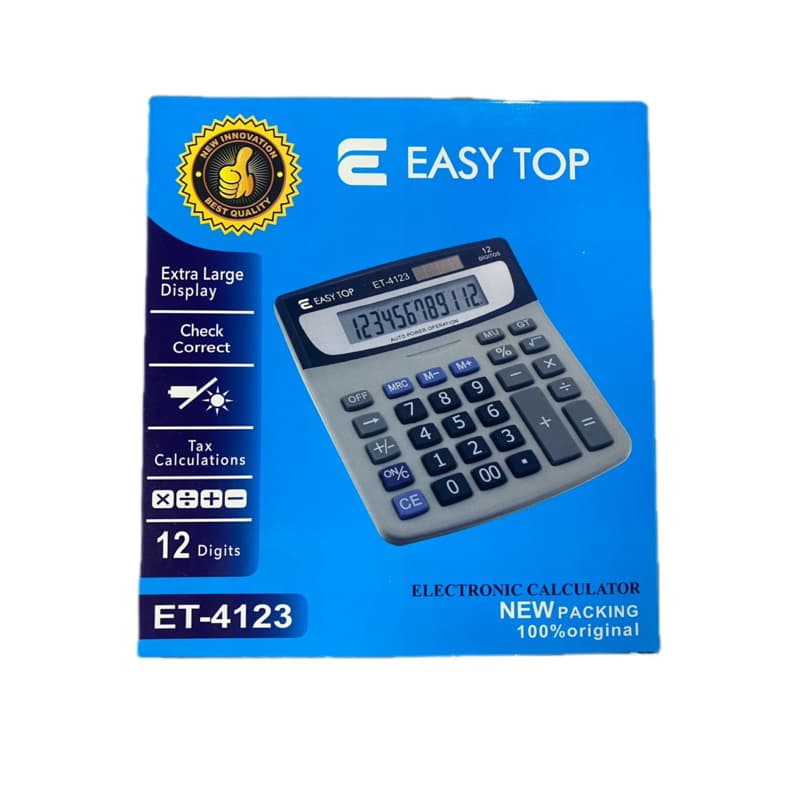 Calculadora De Mesa 12 Dígitos ET -4123