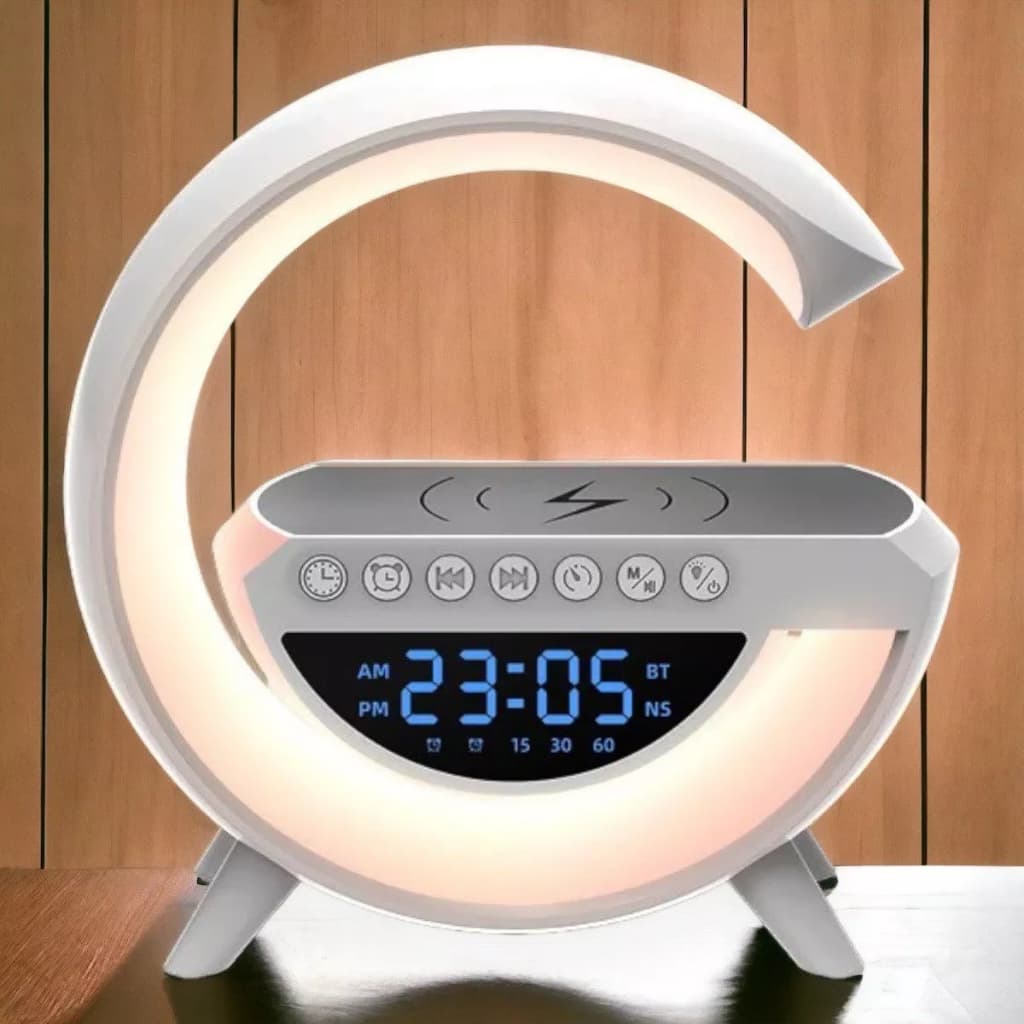 Caixa De Som G -speaker Carregador Sem Fio Multifunçao Altofalante Bluetooth android e IOS Luminária