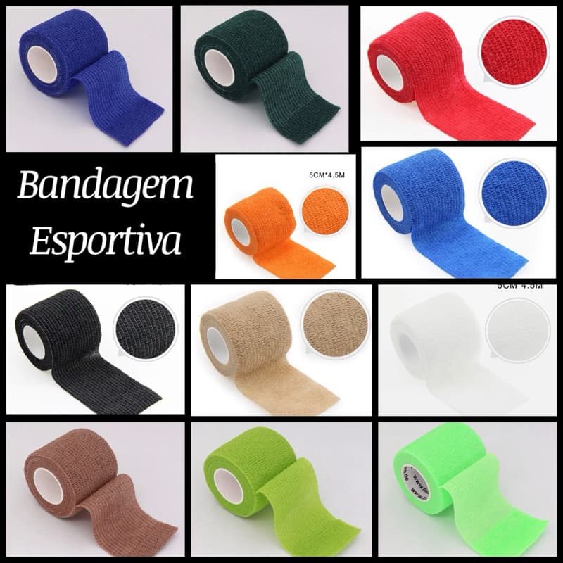 Bandagem Esportiva Colorida Kobam (Já no Brasil)