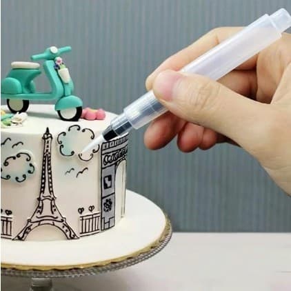 Pincel Caneta De Água Aquarela Pistão Artigo de Artesanato Confeitaria Arte