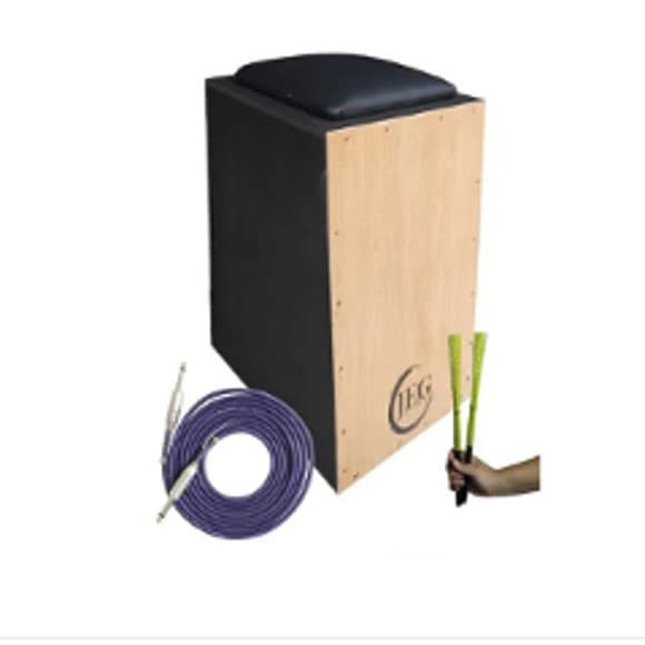 Cajon JEG Inclinado Elétrico + cabo + 2 vassourinhas