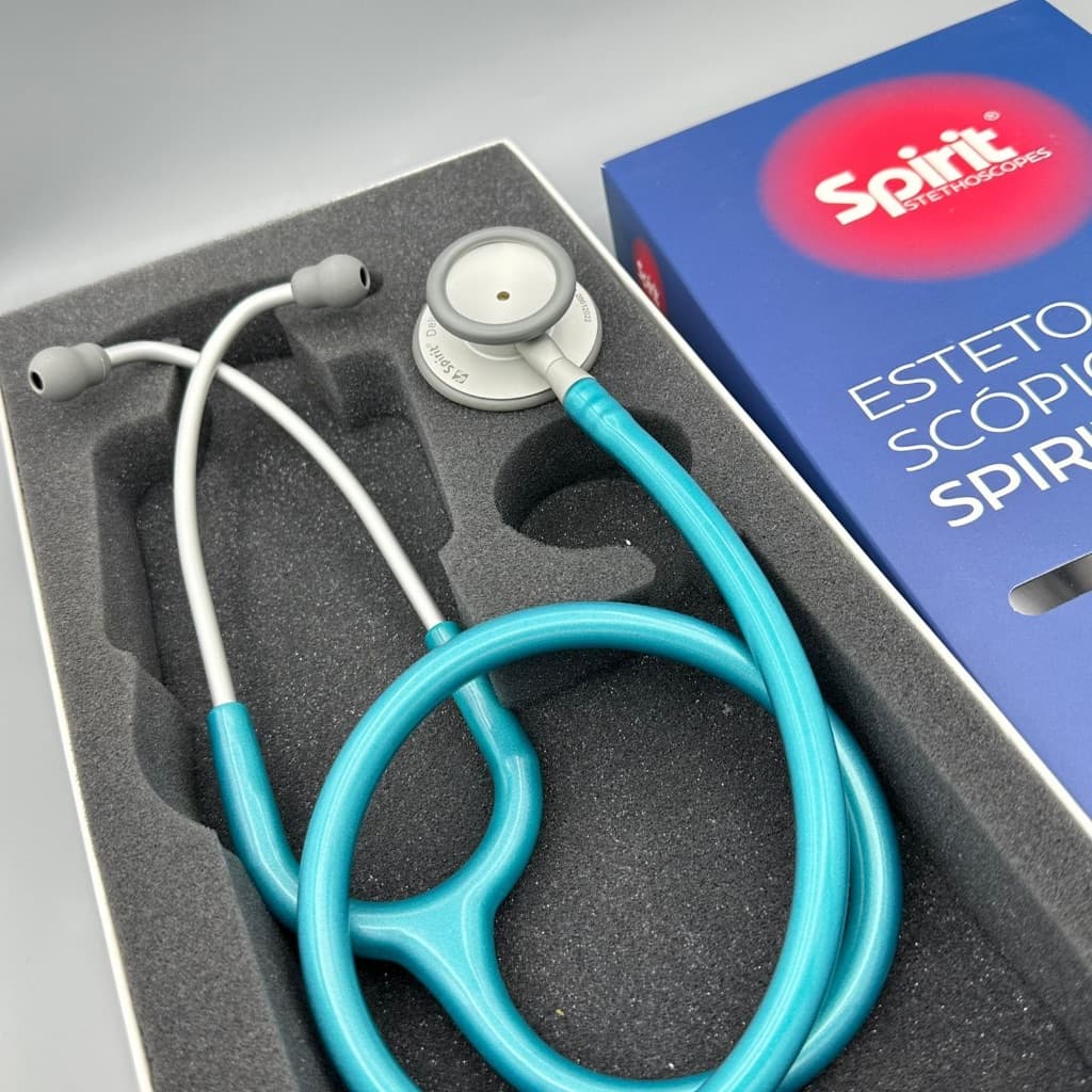 Estetoscópio Spirit MD Pro-Lite Adulto Verde Perolizado