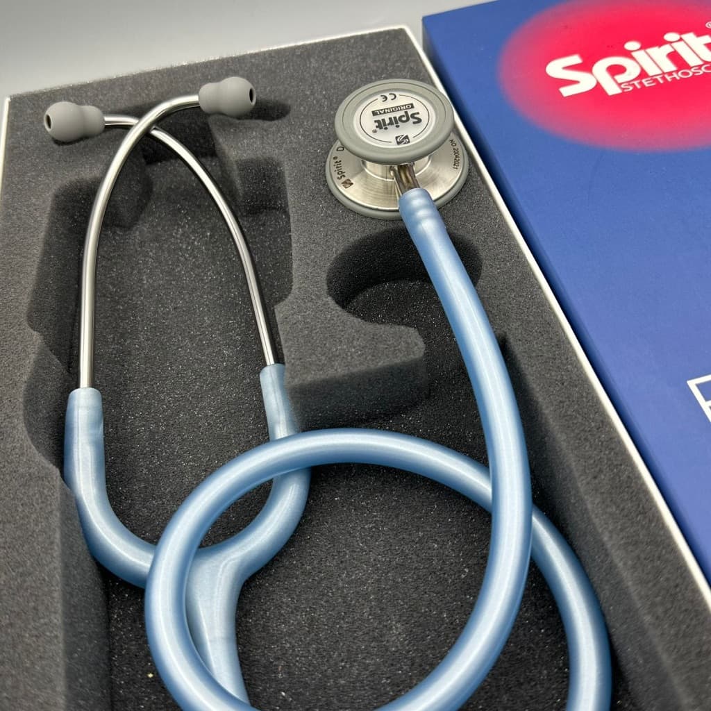 Estetoscópio Spirit MD III Pro Adulto Azul Perolizado