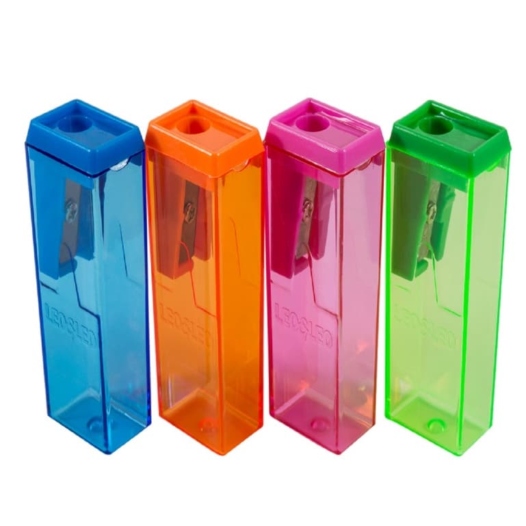 OFERTA Apontadores Apontador Com Depósito Bloco 6cm Multicolorido - Leo&Leo