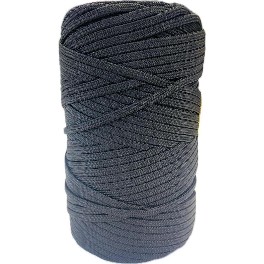 Corda trançada Polipropileno Velame 4,0mm Preto Exército Resgate 5 metros