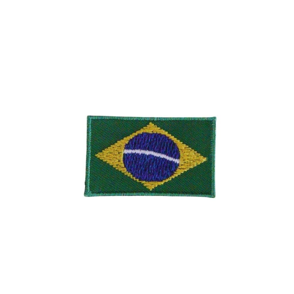 Aplique Termocolante Bordado Bandeira do Brasil