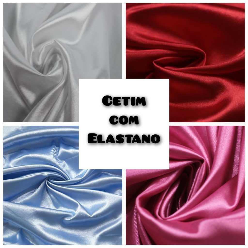 1 Metro Tecido Cetim Com Lycra Ou Cetim Com Elastano (1m comp. x 1,50m larg.)
