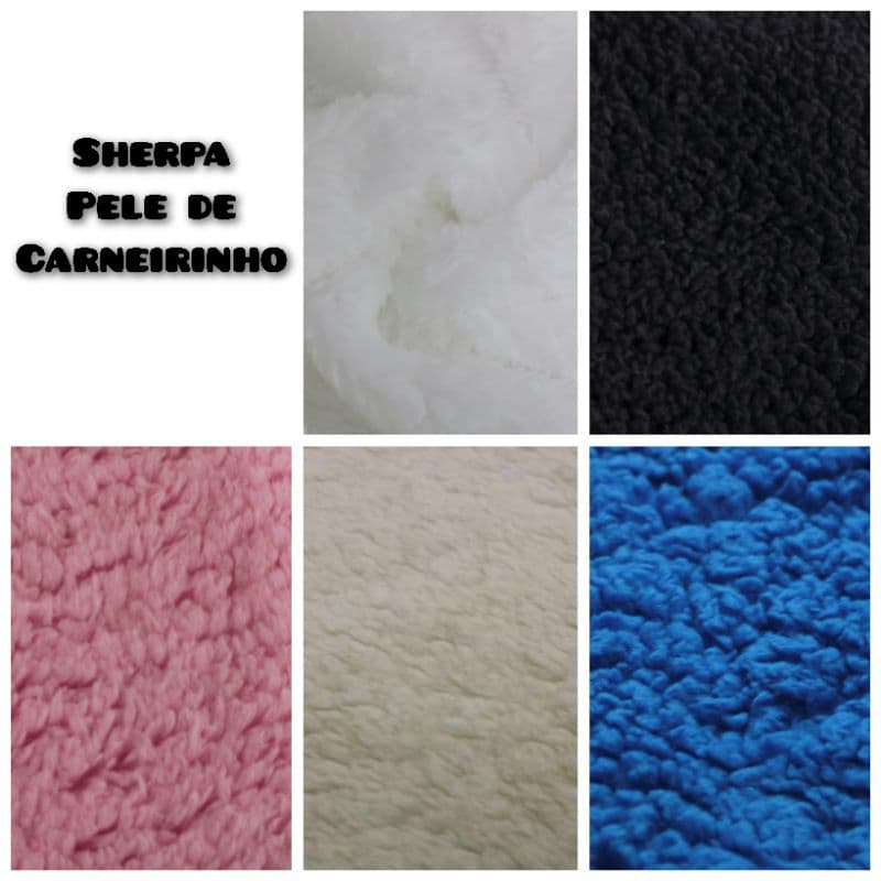 1 Metro Tecido Pele De Carneirinho - Carapinha - Lã De Ovelha - Sherpa - 1mt comp. x 1.60mt larg.