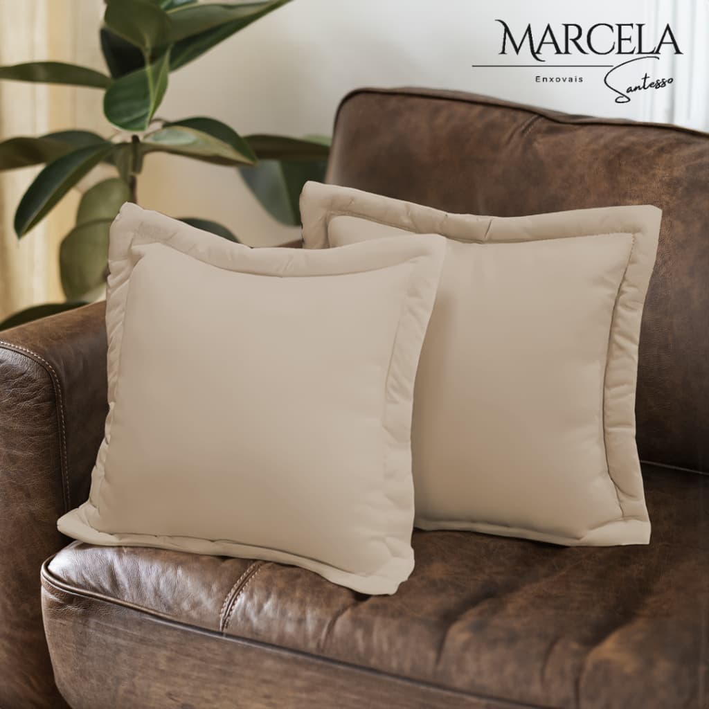 Kit 4 Almofadas Cheias 45 cm x 45 cm - Tecido Malha Grossa