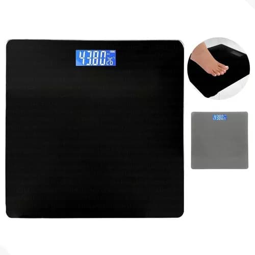 Balança Digital Electrónica Vidro Preto Temperado Ate 180kg