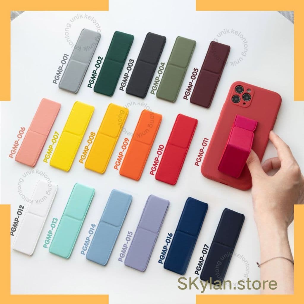 Suporte De Celular Em Silicone Com Estampa De Desenho 3d / Cor Lisa Para Suporte De Celular