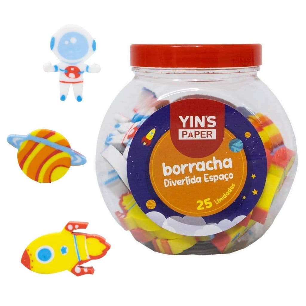Pote 25 Borrachas Espaço Meninos Meninas Melancia Frutas