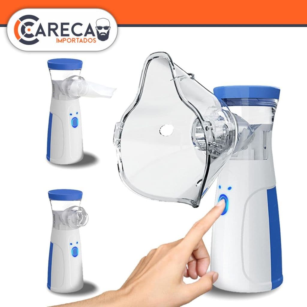 Inalador Nebulizador Portátil Silencioso USB ou Recarregável Solução Inovadora a Saúde Respiratória