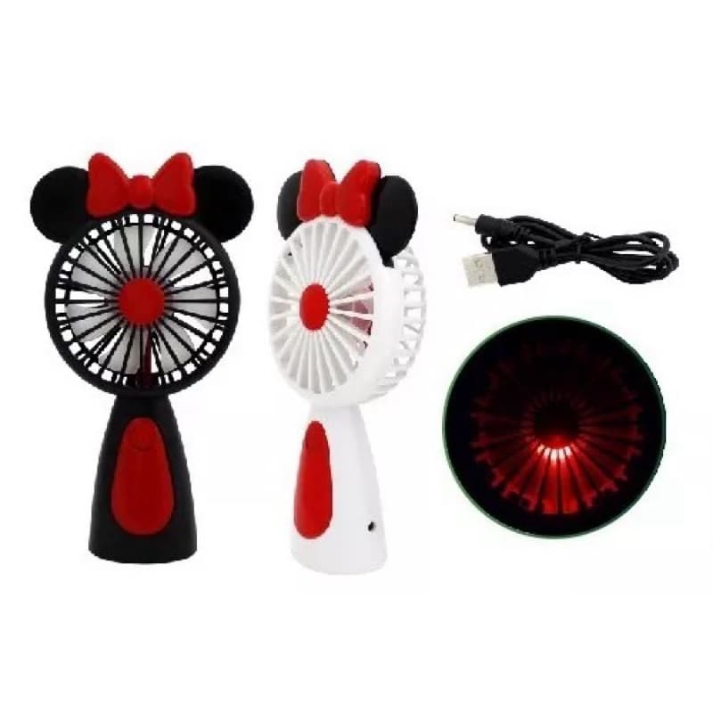 Mini Ventilador com Hélice da Minnie Portátil