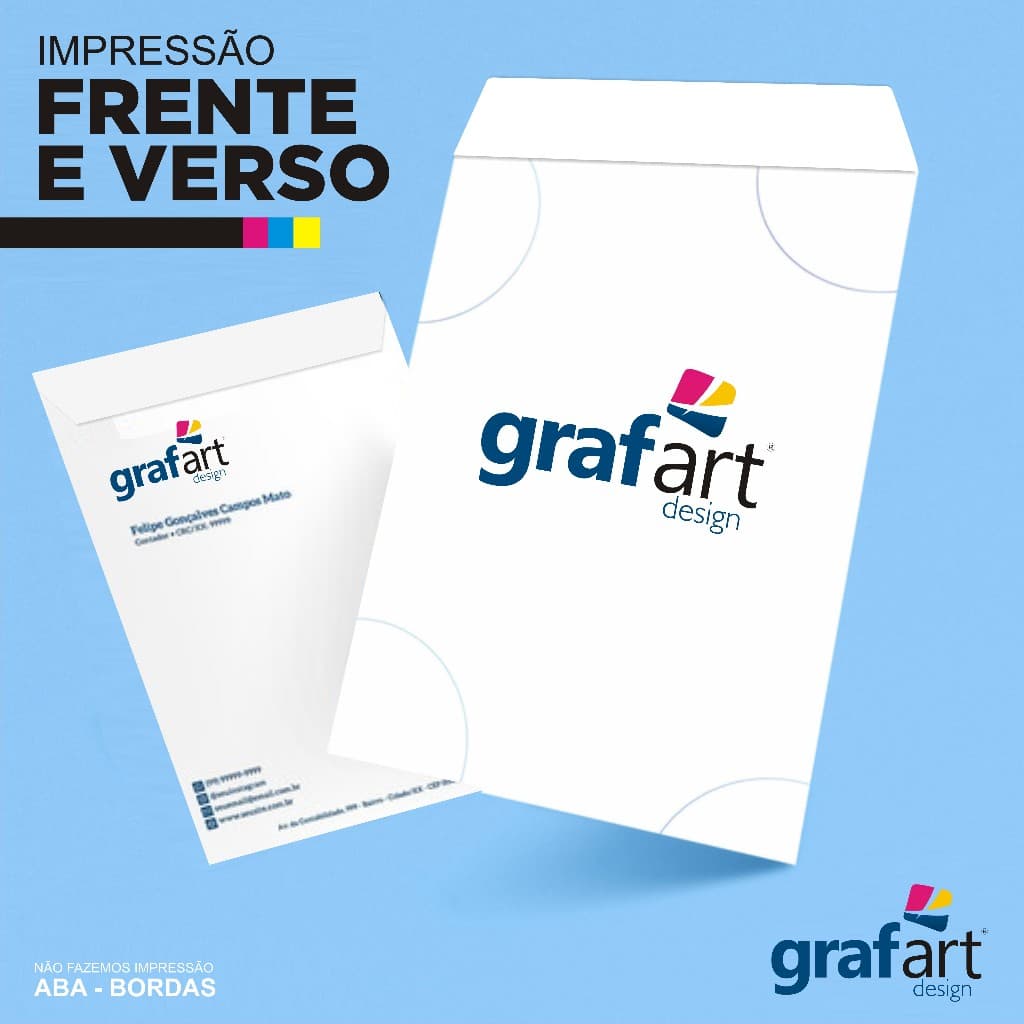 100 Envelopes Personalizados A4 Rápido com sua Logomarca para Folhas A4
