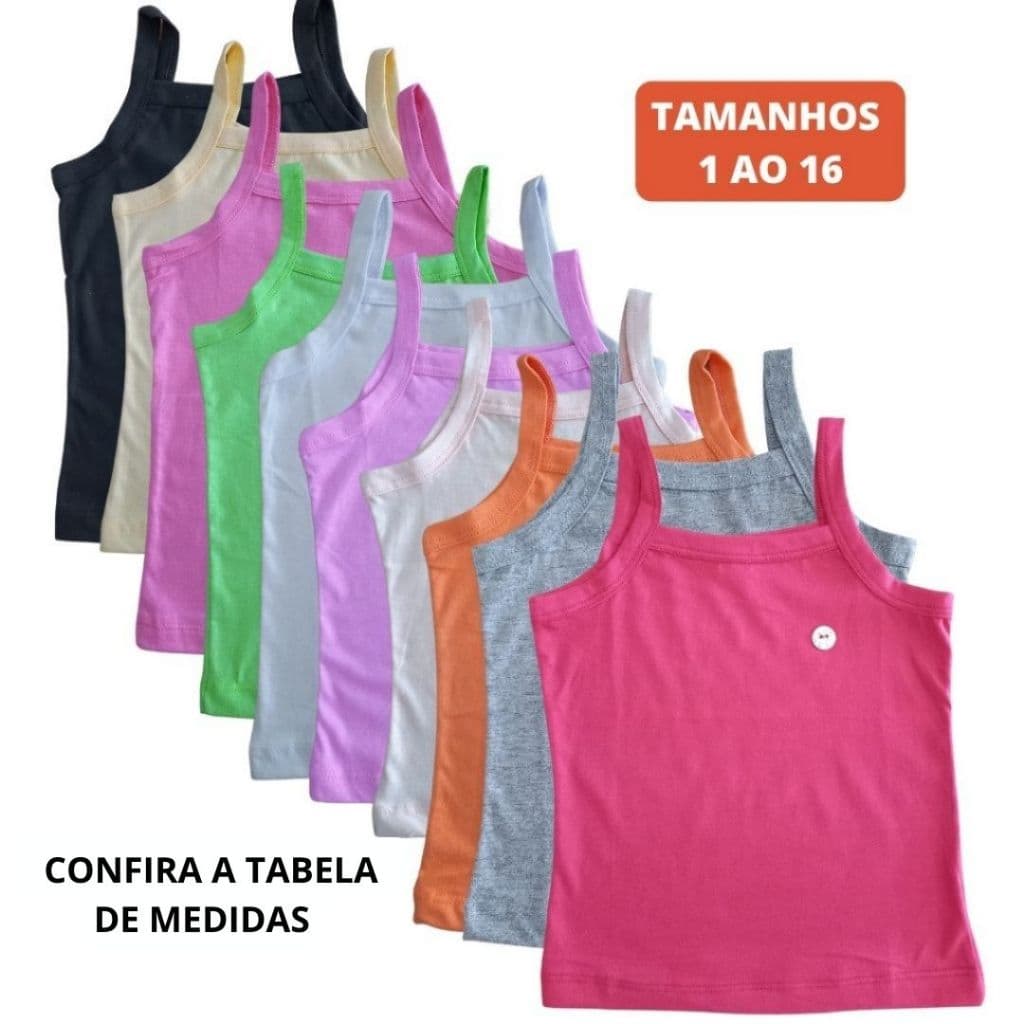 Blusa de alça infantil menina