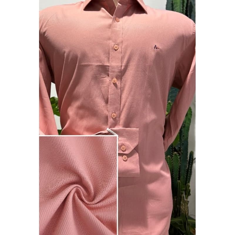 camisa social manga longa   não amassa passa fácil