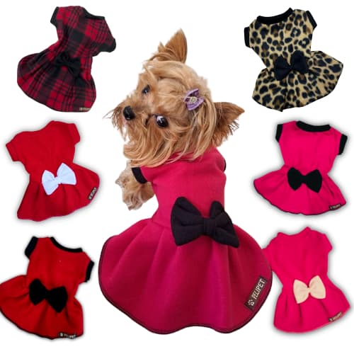 Roupa Pet Vestido, Vestidinho Soft Para Cachorro Fêmea