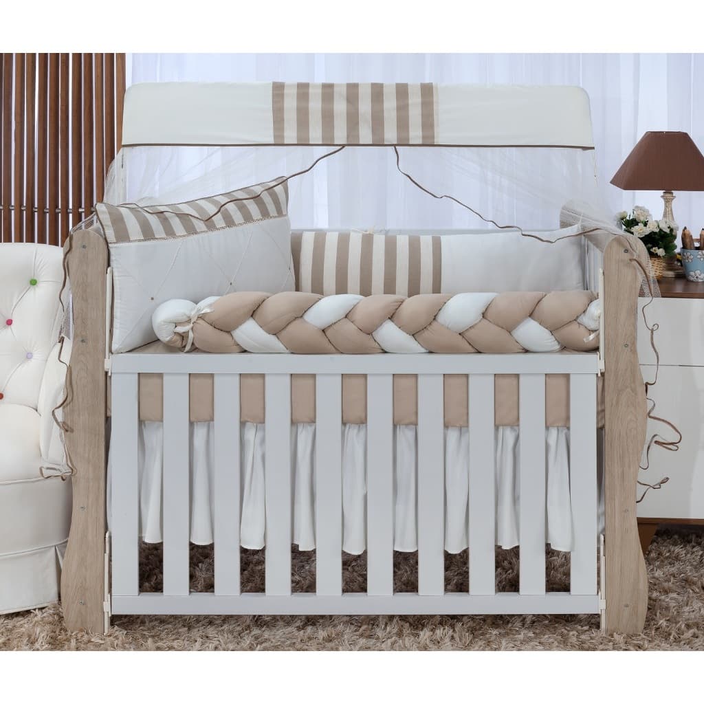 Kit Berço Americano Trançado 9 Peças Envio Imediato Diversas Cores