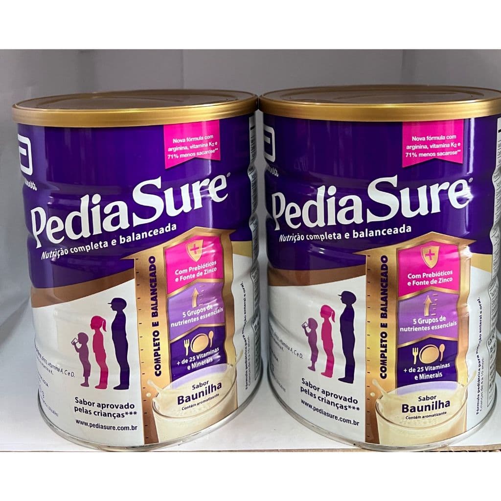 kit c/2 latas de pediasure 850g cada saor baunilha