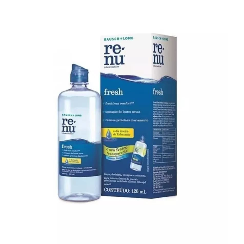 Renu Fresh 120ml -solução De Limpeza Para Lentes De Contato