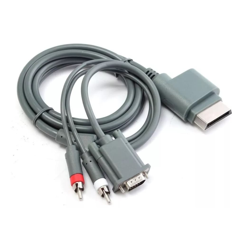 Cabo Vga Compatível Com Xbox 360 Fat/slim Ligue Em Monitores