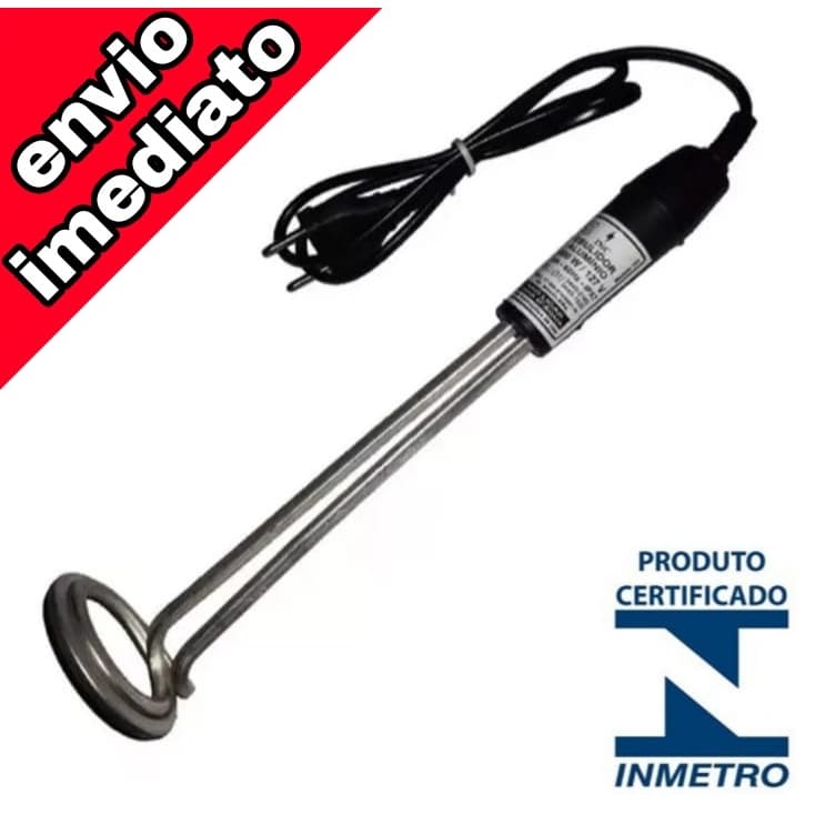Ebulidor Eletrico, Mergulhão, Rabo Quente 127V ou 220V Ferve água Rápido, Aquecedor de Agua