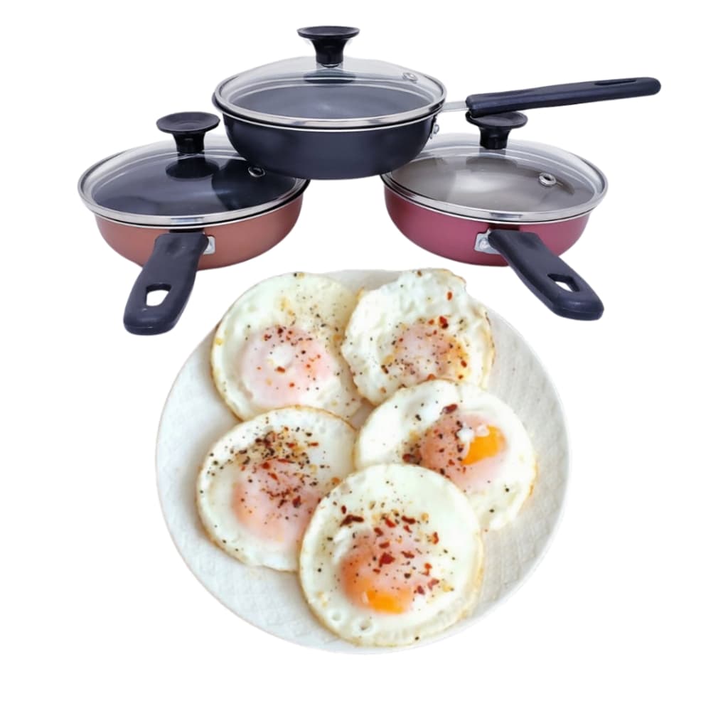 Frigideira Antiaderente Pequena 12 Centímetros Tampa De Vidro Frita 1 Ovo