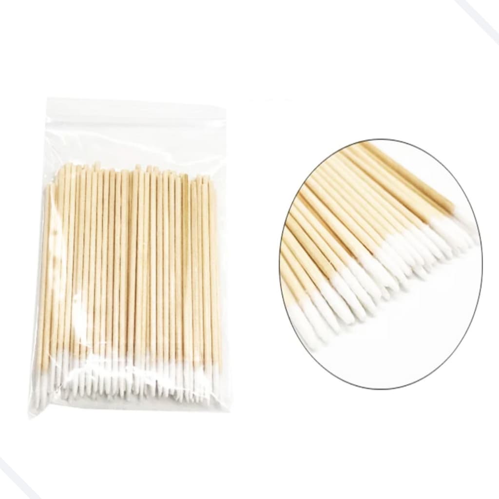 Palitos Com Algodão De Limpeza Alinhamento Henna Micropigmentação Unha Boca