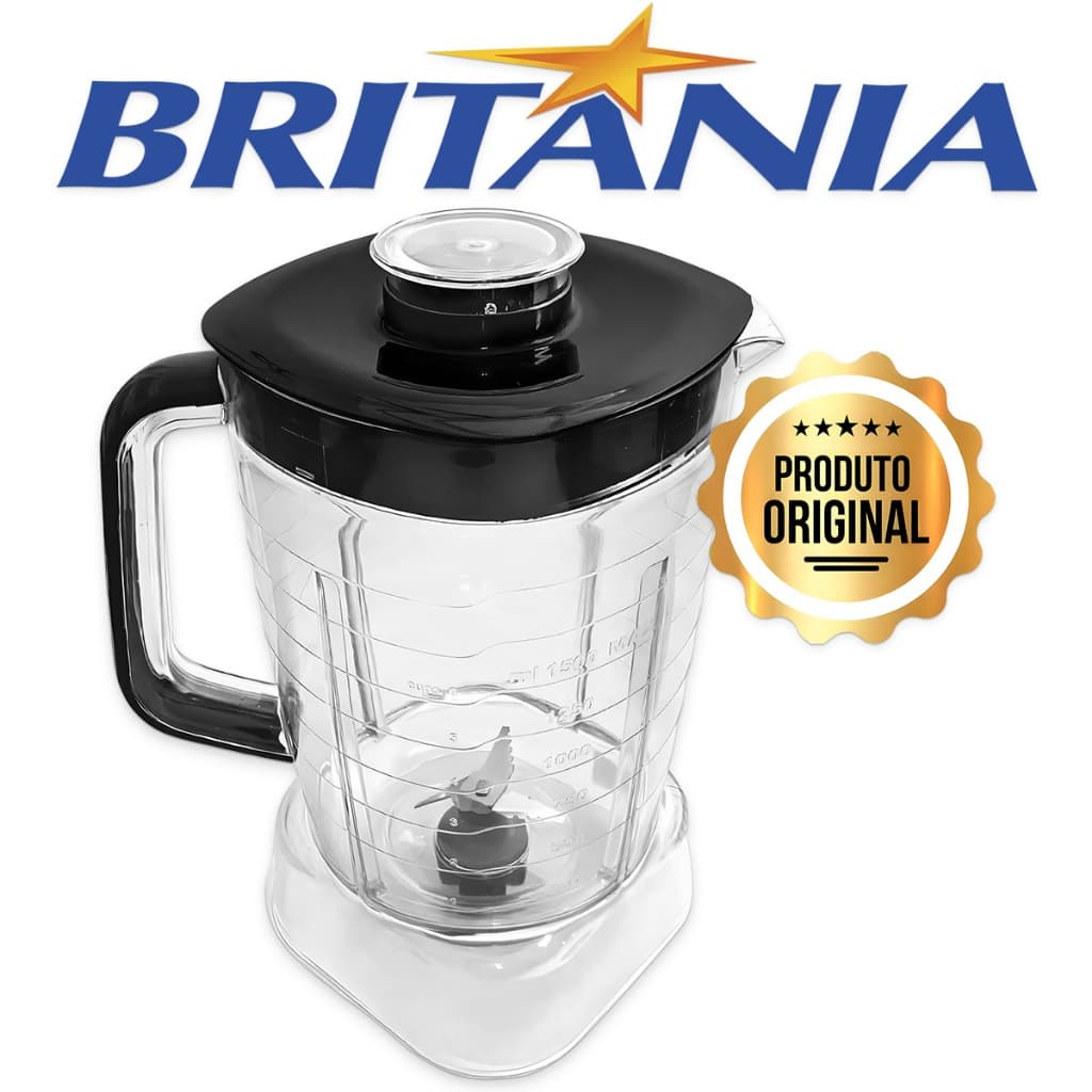 Copo para Liquidificador BRITANIA BLQ 1300P FORTIS BLQ1300 FORTIS TURBO 1200W