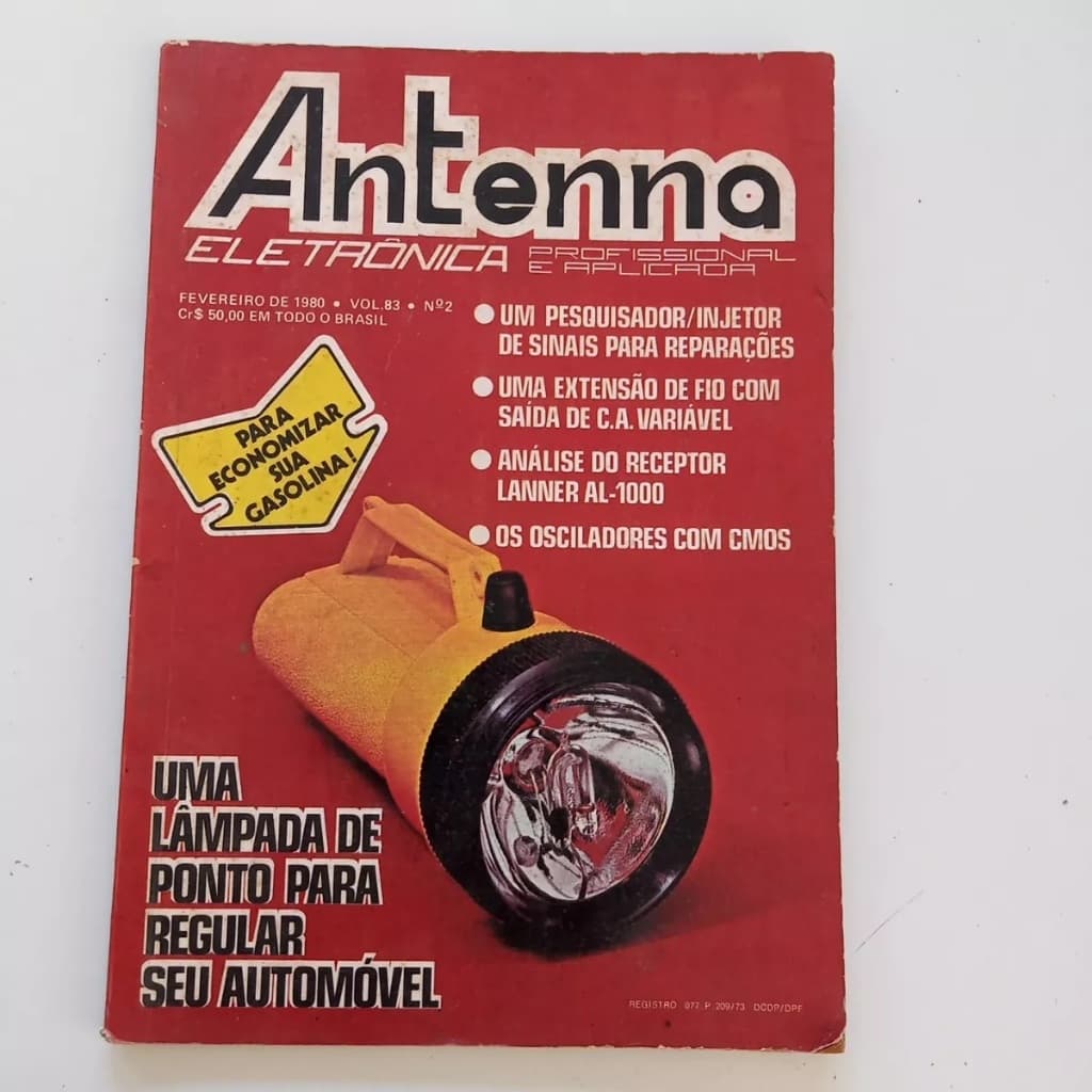 Revista Antenna Eletrônica Profissional Nº 02 Uma Lâmpada De