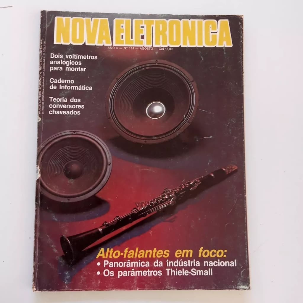Revista Nova Eletrônica Nº 114 Alto Falantes Em Foco