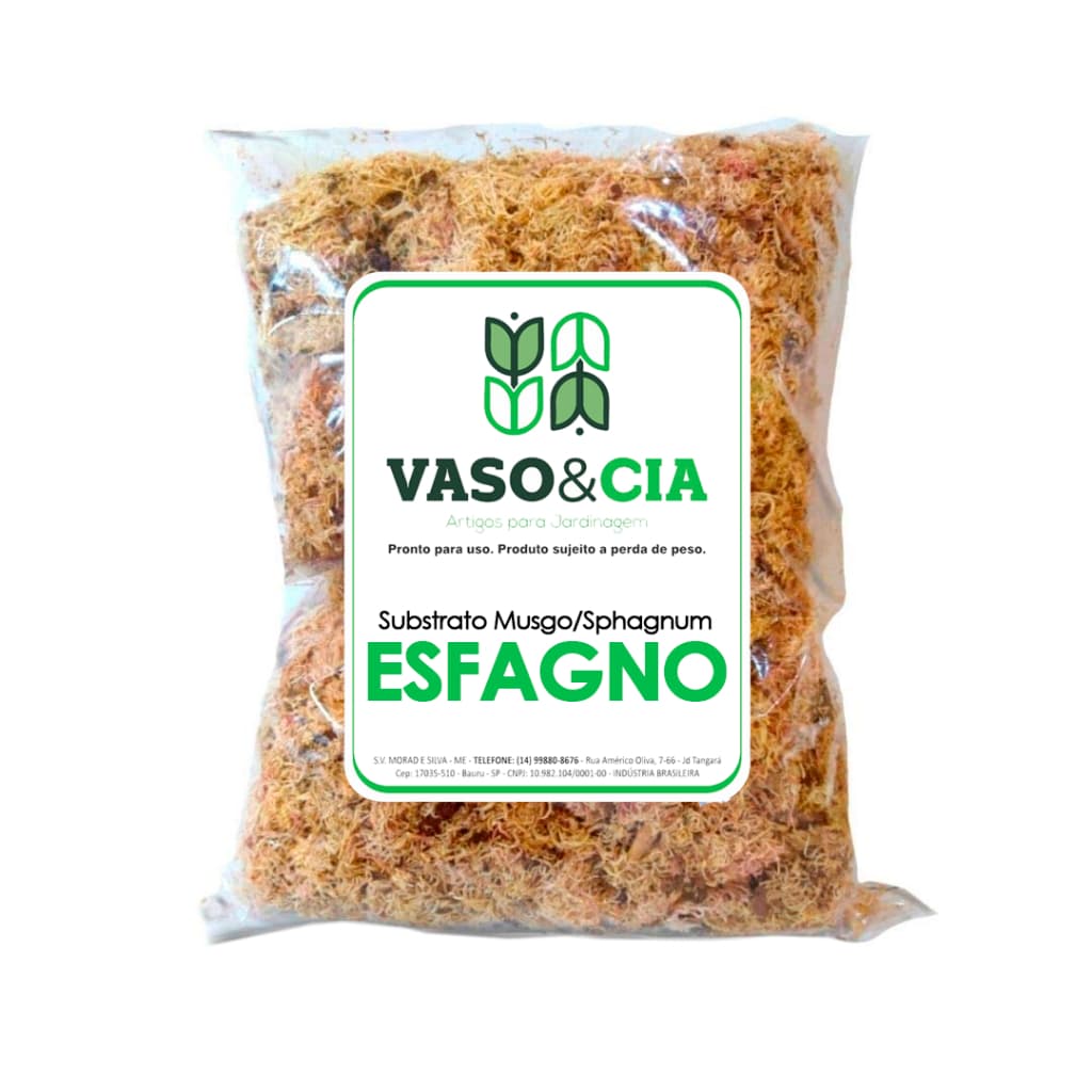 Substrato Musgo Esfagno Para Orquideas Bromelias Carnivoras Decoração Vasos Floreiras 50g