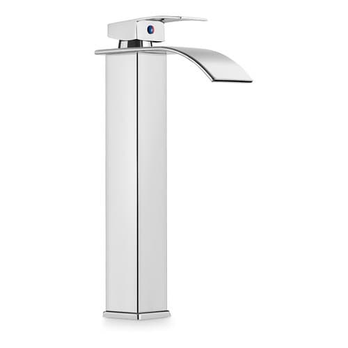 Torneira Banheiro Cuba Alta/Baixo Cascata Inox Bancada Metal  Acabamento Brilhante