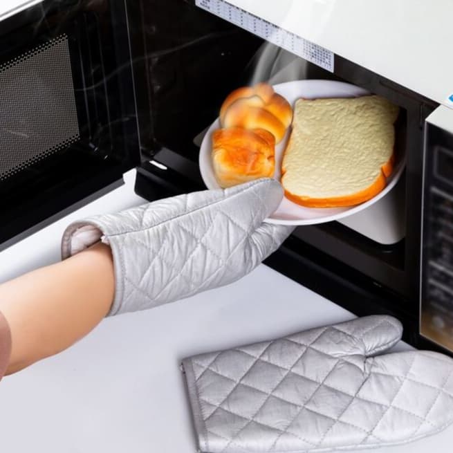 Luva Térmica Para Forno Fogão Cozinha Quente Multiuso Universal Cinza