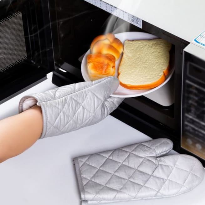 Luva Térmica Para Forno Fogão Cozinha Quente Multiuso Universal Cinza