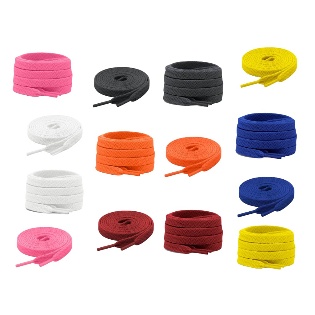 Cadarço  chato Ténis 70cm, 90cm, 120cm e 150cm (1 Par) Diversas Cores