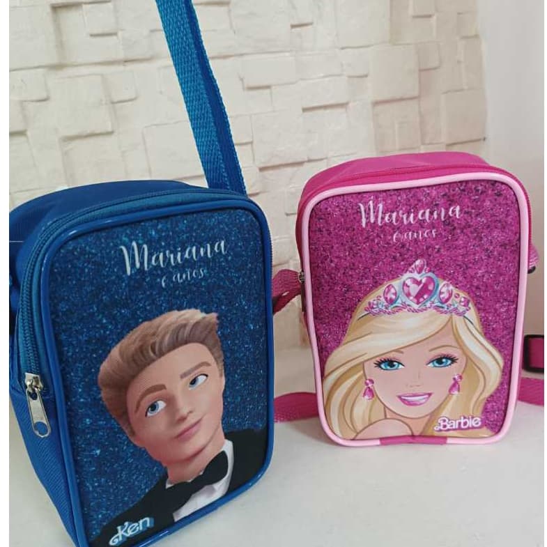 Kit  Bolsinha shoulder bag personalizada infantil