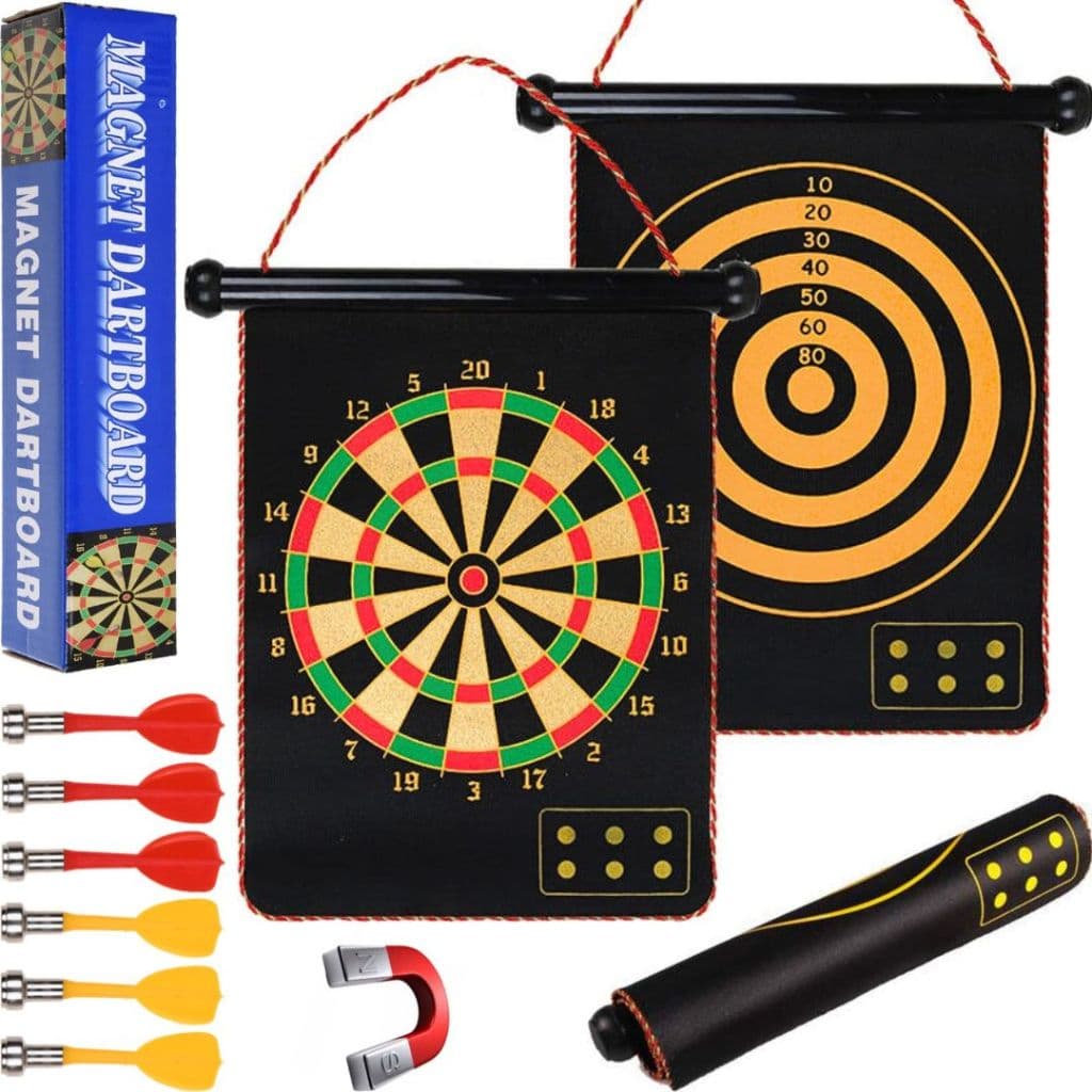 Jogo De Dardos Magnético Imã Dupla Face Tecido Grande Diversão Lazer Decorativo