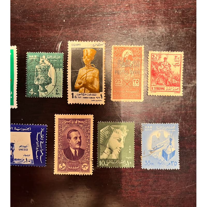 Selos Coleção Egito - 5 selos