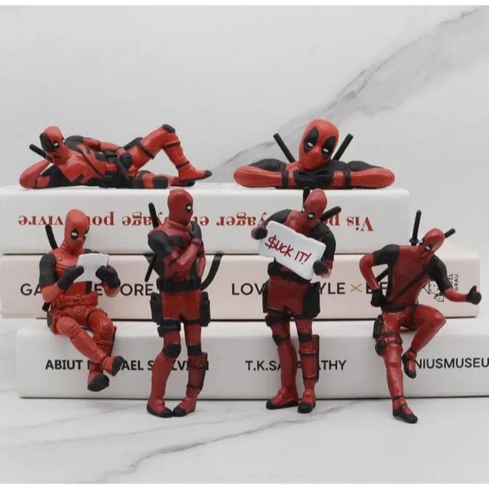 Boneco Deadpool Action Figure miniatura 6 modelos