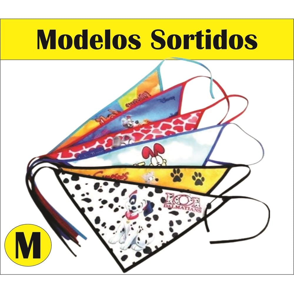 Kit 100 Bandanas para Pets bandanas premium para cães Banho e Tosa Tamanho Porte Médio