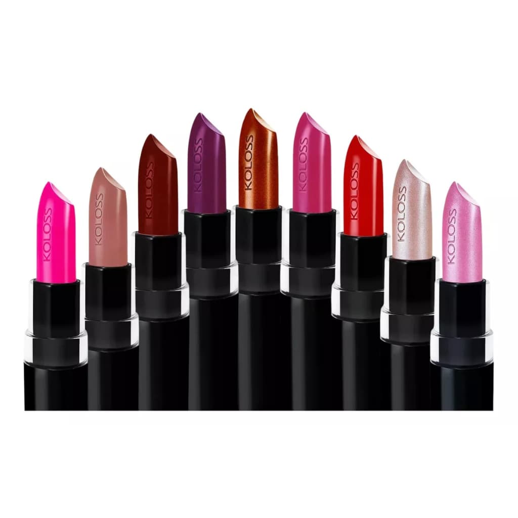 Batom Lipstick Koloss Make Up Alta Pigmentação Confortável Longa Duração Cores Vibrantes