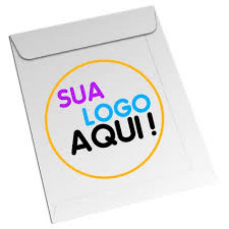 100 envelope A4 personalizado impressão colorida (cabe uma folha a4 )personalizado arte grátis
