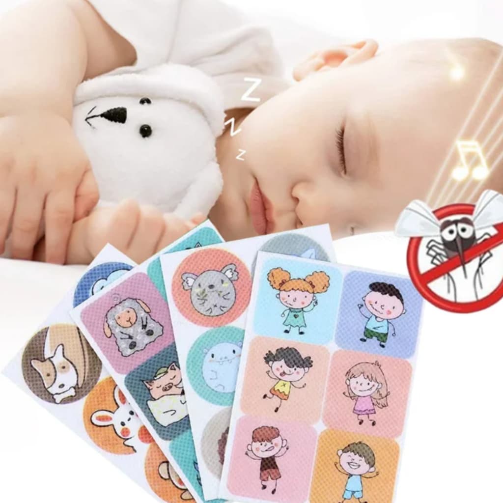 36 Adesivos Repelente Mosquito Botões Citronela Anti-insetos Dengue Protetor Infantil Bebê Criança