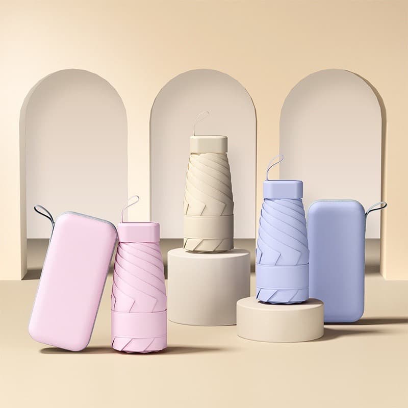 Guarda-chuva Mini com BLECAUTE com estojo QUADRADO -envio imediato